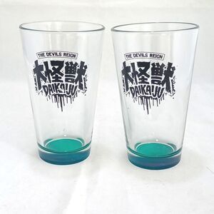 The Devils Reign III Daikaiju Pint Beer Glasses Set of 2 RARE Limited Edition
